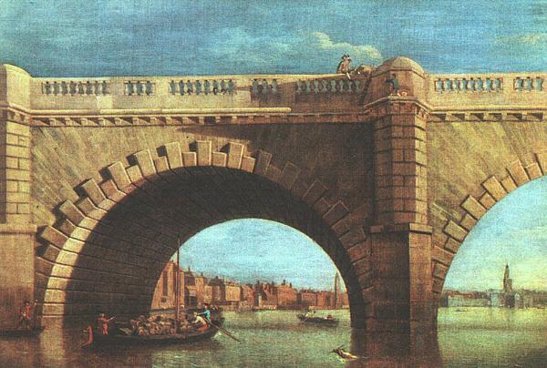 Samuel Scott Part of Old Westminster Bridge oil painting image